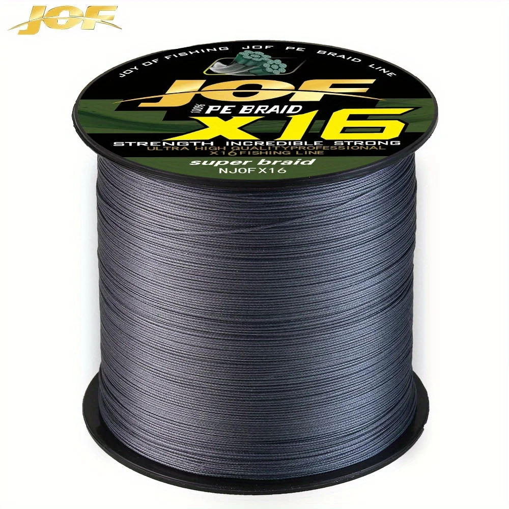 Línea de pesca trenzada PE JOF X16 – multifilamento para agua salada y dulce