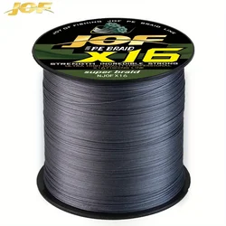 Línea de pesca trenzada PE JOF X16 – multifilamento para agua salada y dulce