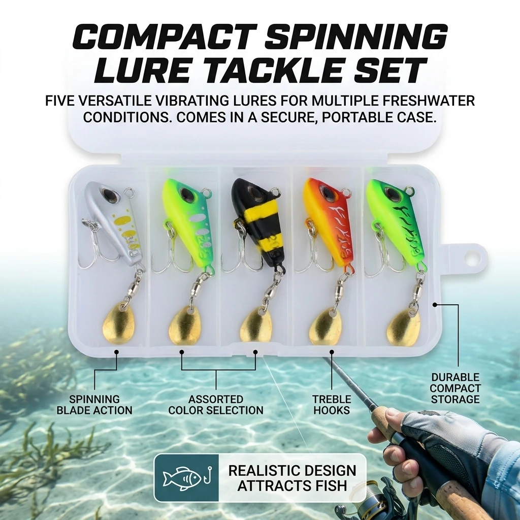 Cucharilla Spinner VIB 360 rotación de aleación para salada y trucha - imagen 4