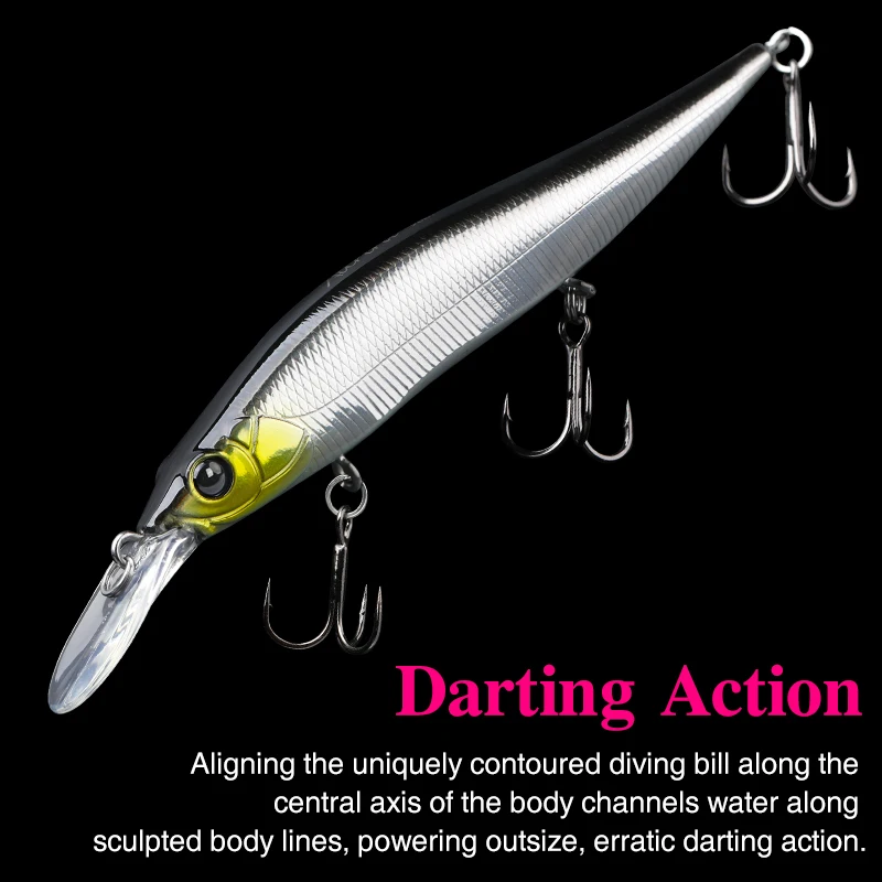 Señuelo Aurora 98SP – Cebo artificial suspending para lubina - imagen 2
