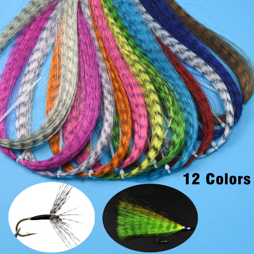 Fibras sintéticas rizadas largas para atado Clouser Minnow - imagen 5