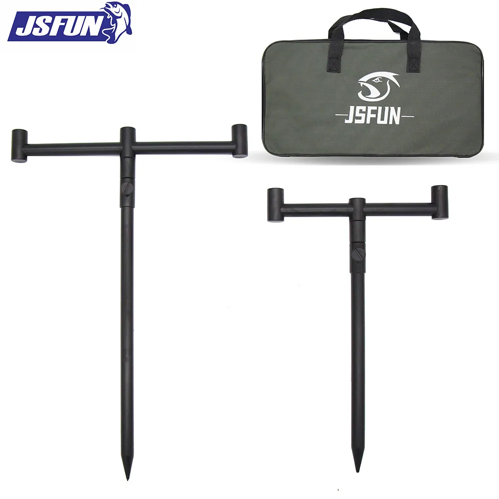 JSFUN Soporte para cañas de carpa con bolsa – barras de sujeción