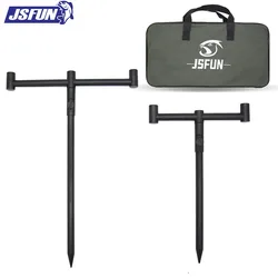 JSFUN Soporte para cañas de carpa con bolsa – barras de sujeción