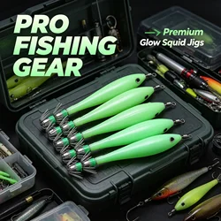 Señuelo Calamares Multicolor Rojo – Ojos 3D Realistas Pesca Marina