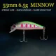 Wobbler Minnow hundible para lubina y lucio con anzuelos triples - imagen 3