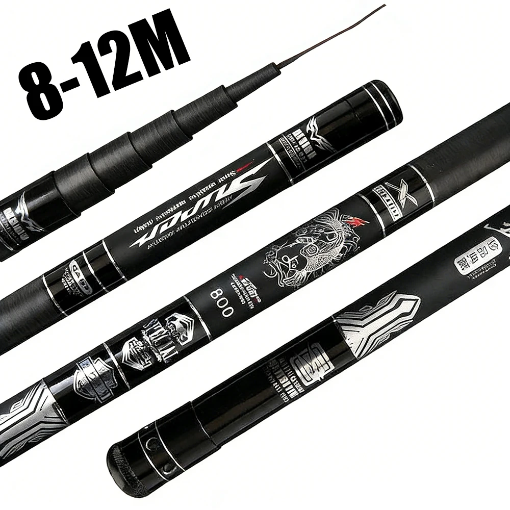 Caña telescópica de carbono sección larga para pesca ultraligera - imagen 3