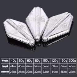 Plomos de pesca diamante para montajes deportivos