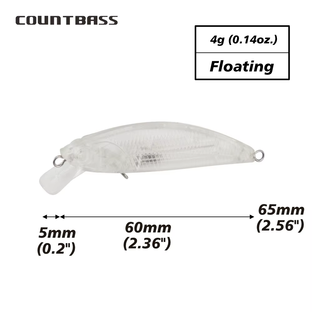Countbass Wobbler 60mm – Señuelo duro flotante agua dulce - imagen 2