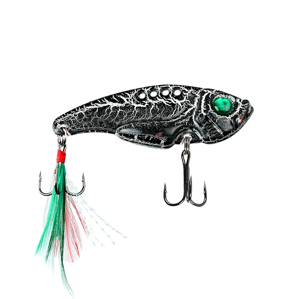 Señuelo Vib ojos verdes para pesca de perca en agua salada y dulce - imagen 3