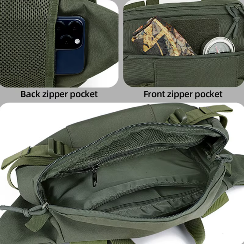 Riñonera de pesca táctica para hombre — Bolsa cruzada para aparejos - imagen 5