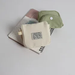 Bolsa para auriculares mini monedero portátil de algodón sólido