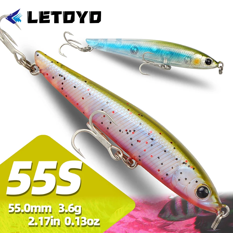 LETOYO Sinking Pencil señuelo hundimiento para trucha, lucio y perca