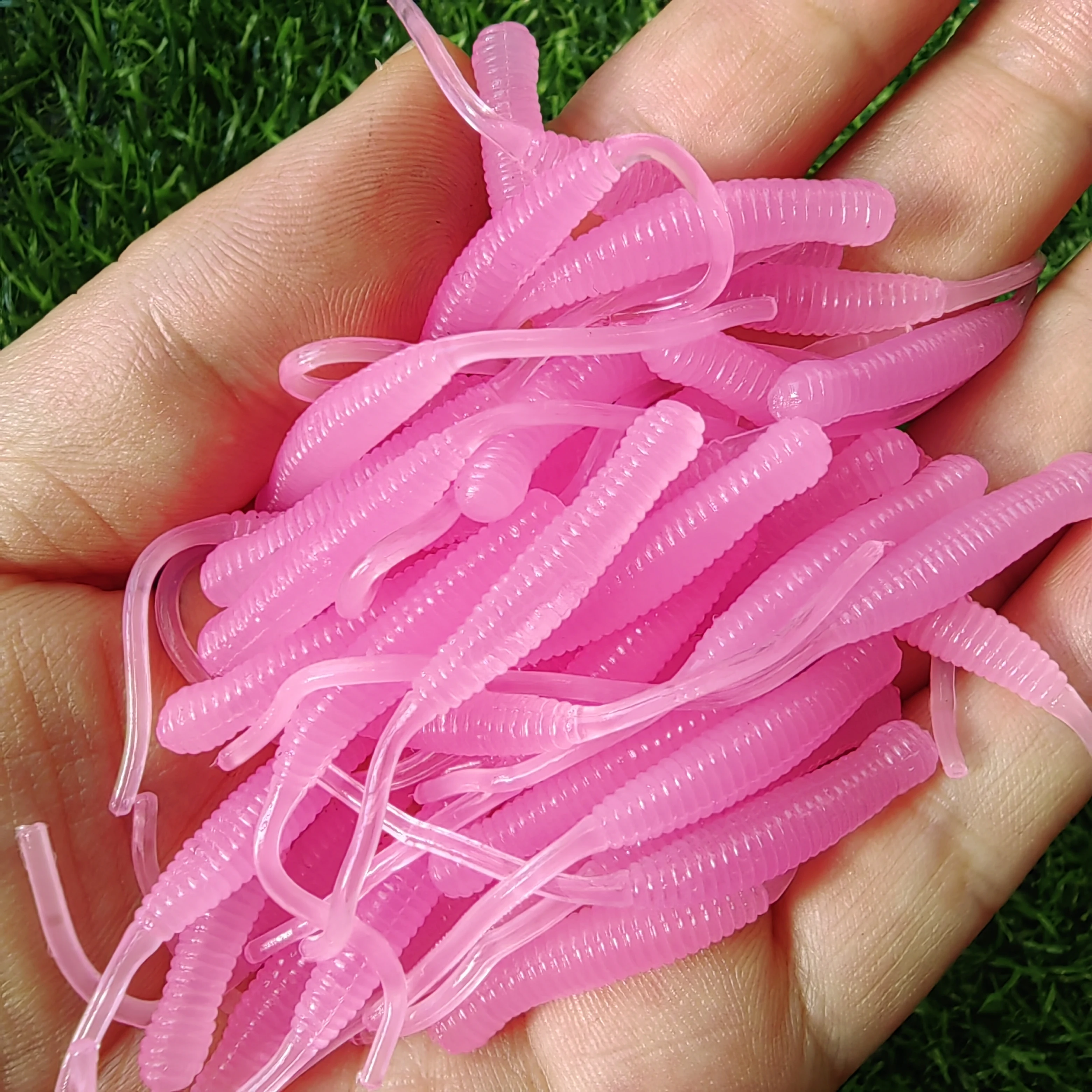 Señuelos blandos para lubina y lucio – gusano 53 mm silicona - imagen 4