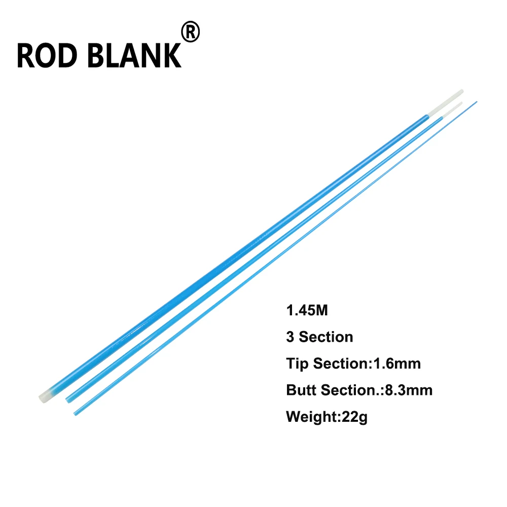 Blank caña de trucha XUL – Fibra de vidrio 1.45m 3 secciones