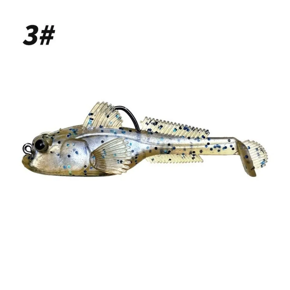 Señuelo Goby de silicona para lubina con anzuelo jig head - imagen 2