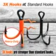 Anzuelo triple Spinpoler Antler 3X pesado UV naranja para swimbait - imagen 4