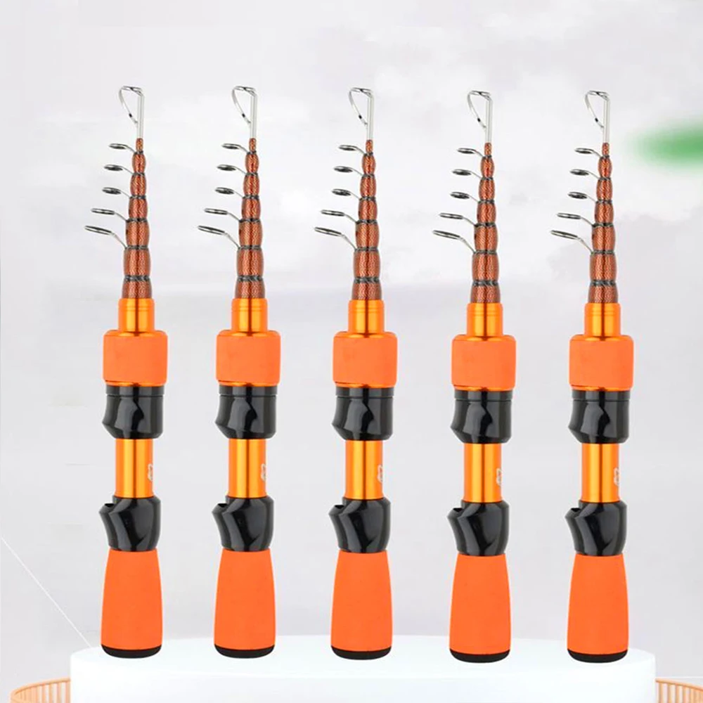 Caña telescópica de carbono mini portátil para pesca en orilla - imagen 5