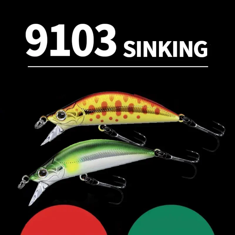 Micro minnow Wobbler jerkbait duro para lances largos en arroyos - imagen 3