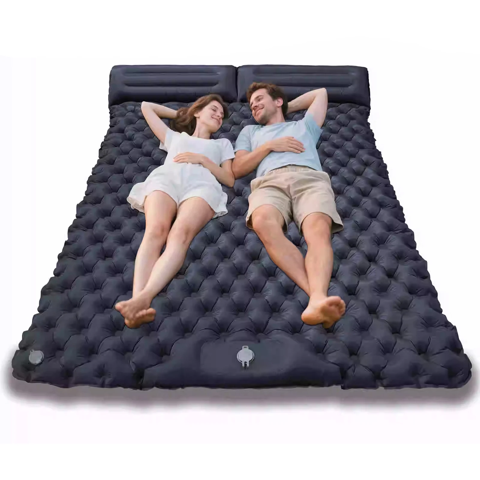 Colchoneta inflable TPU para acampada suave doble, a prueba de humedad - imagen 3