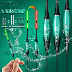 Flotador LED verde con alta sensibilidad para pesca al aire libre