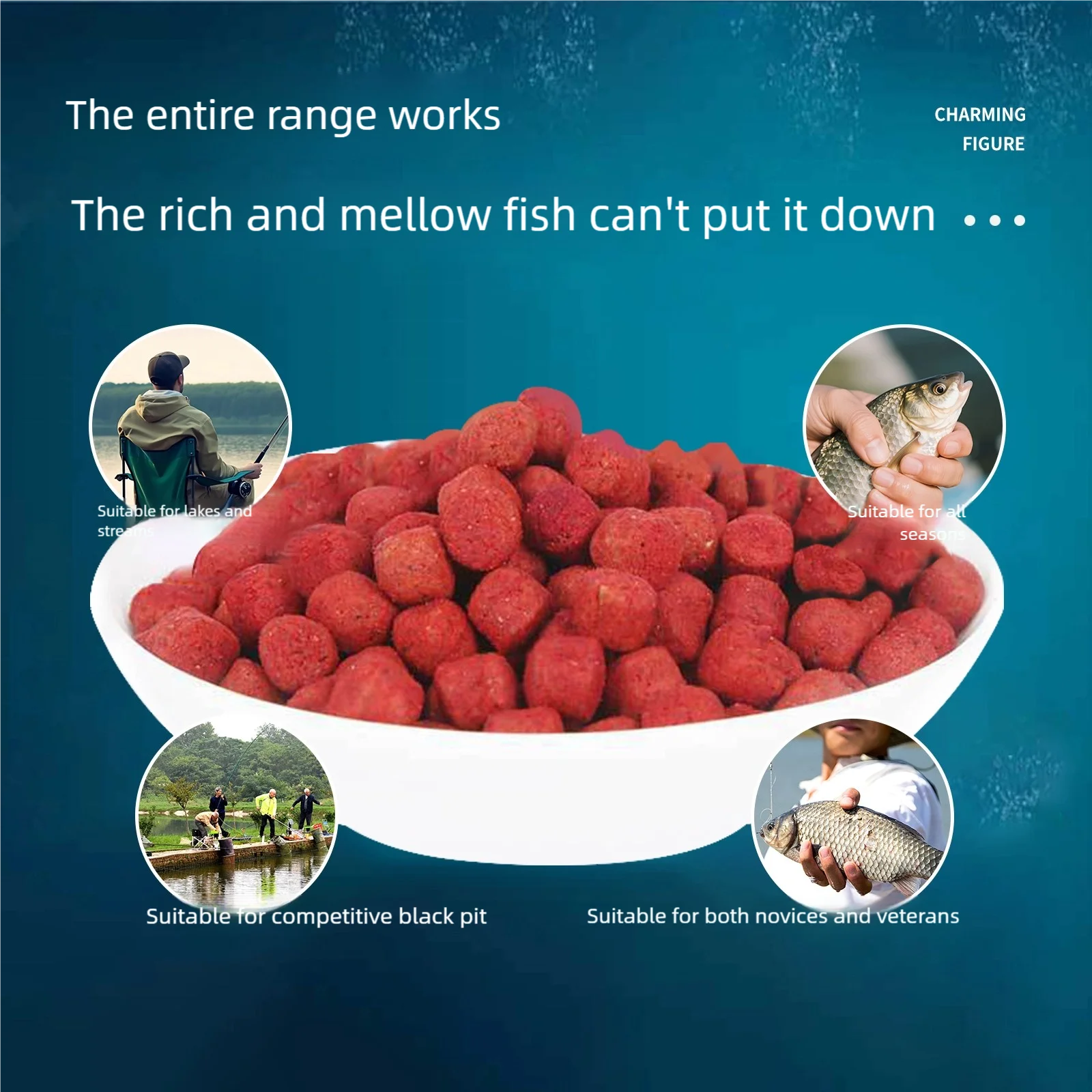 Bolas atractivas para peces - detalle del alimentador
