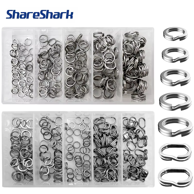 ShareShark Anillas Abiertas de Acero Inoxidable para Señuelos - imagen 4