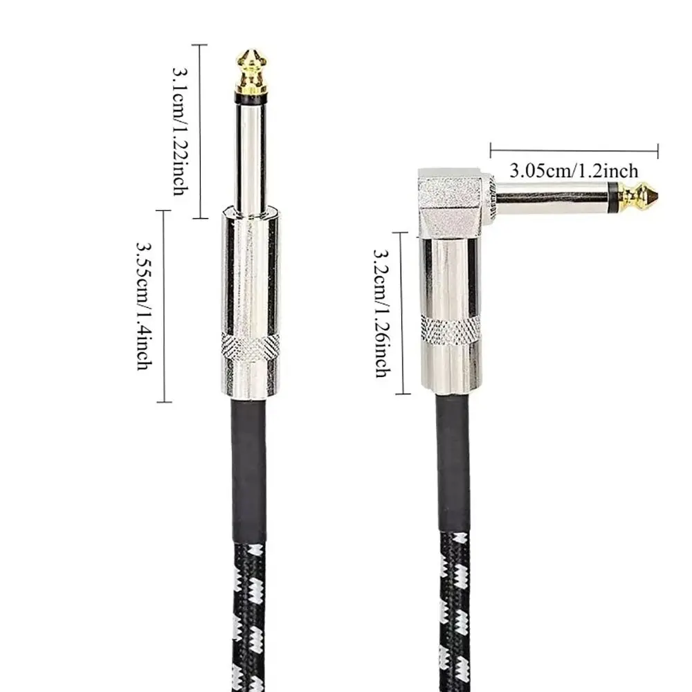 Cable jack TRS blindado chapado en oro bajo ruido 90° - imagen 4
