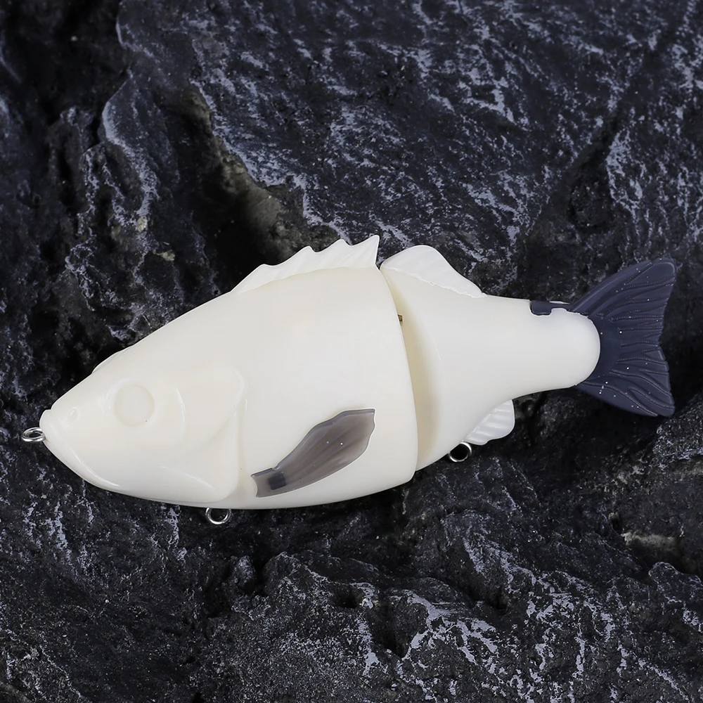 Señuelo Swimbait blanco Dr.Holife para lubina, bulegill artificial - imagen 5