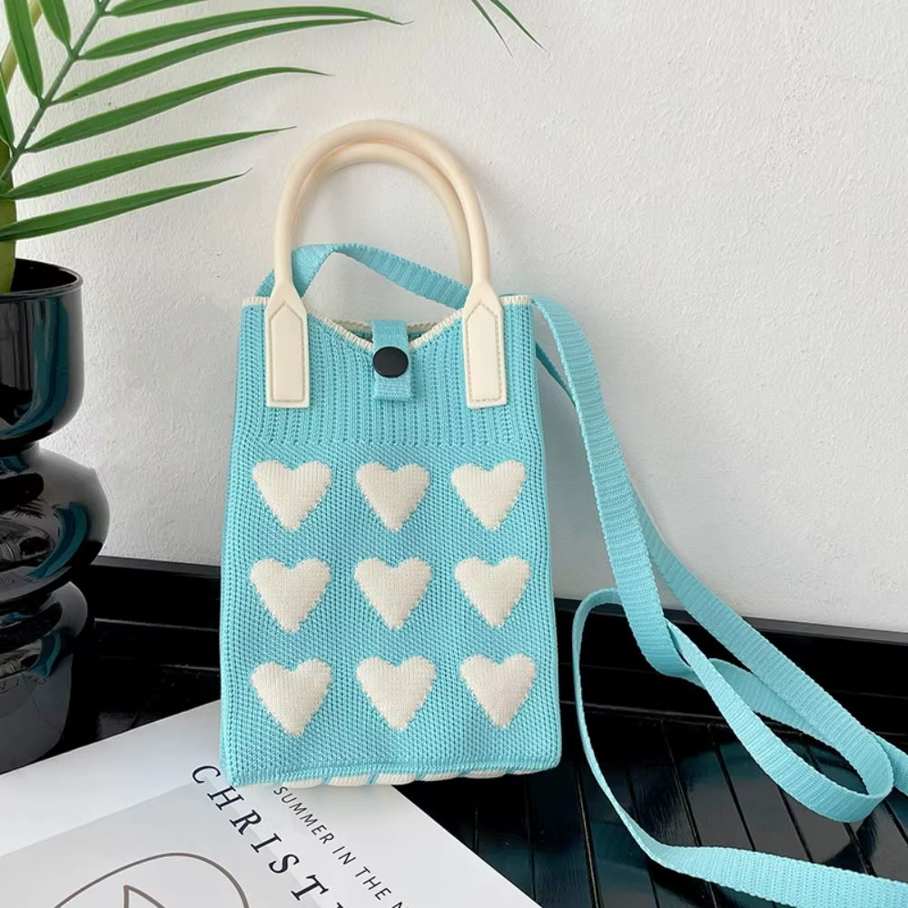 Sweet Love bolso de punto reutilizable gran capacidad para teléfono - imagen 5
