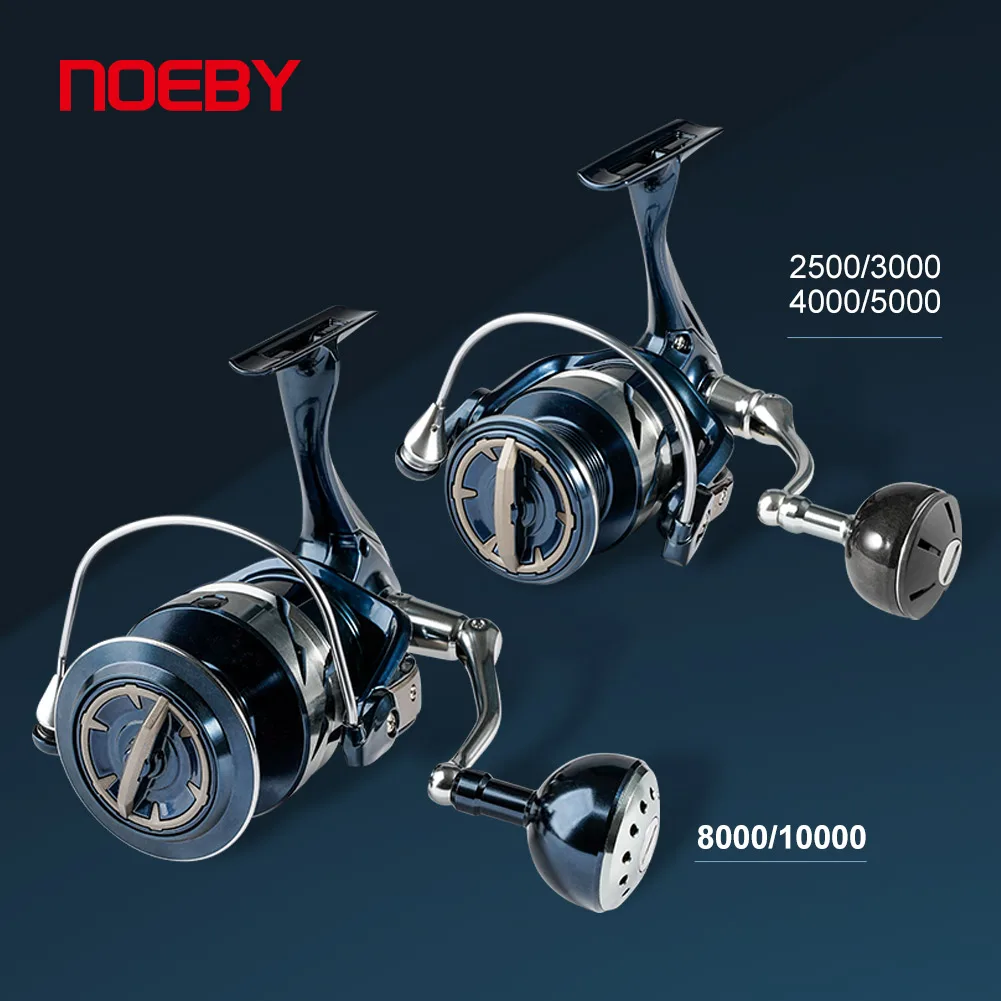 Carrete Spinning Noeby Aluminio Marino – Agua Salada