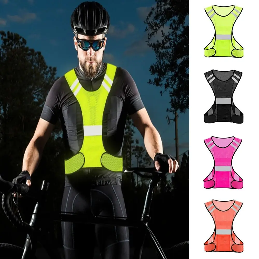 Chaleco reflectante con cinta elástica para correr y caminar nocturno - imagen 2