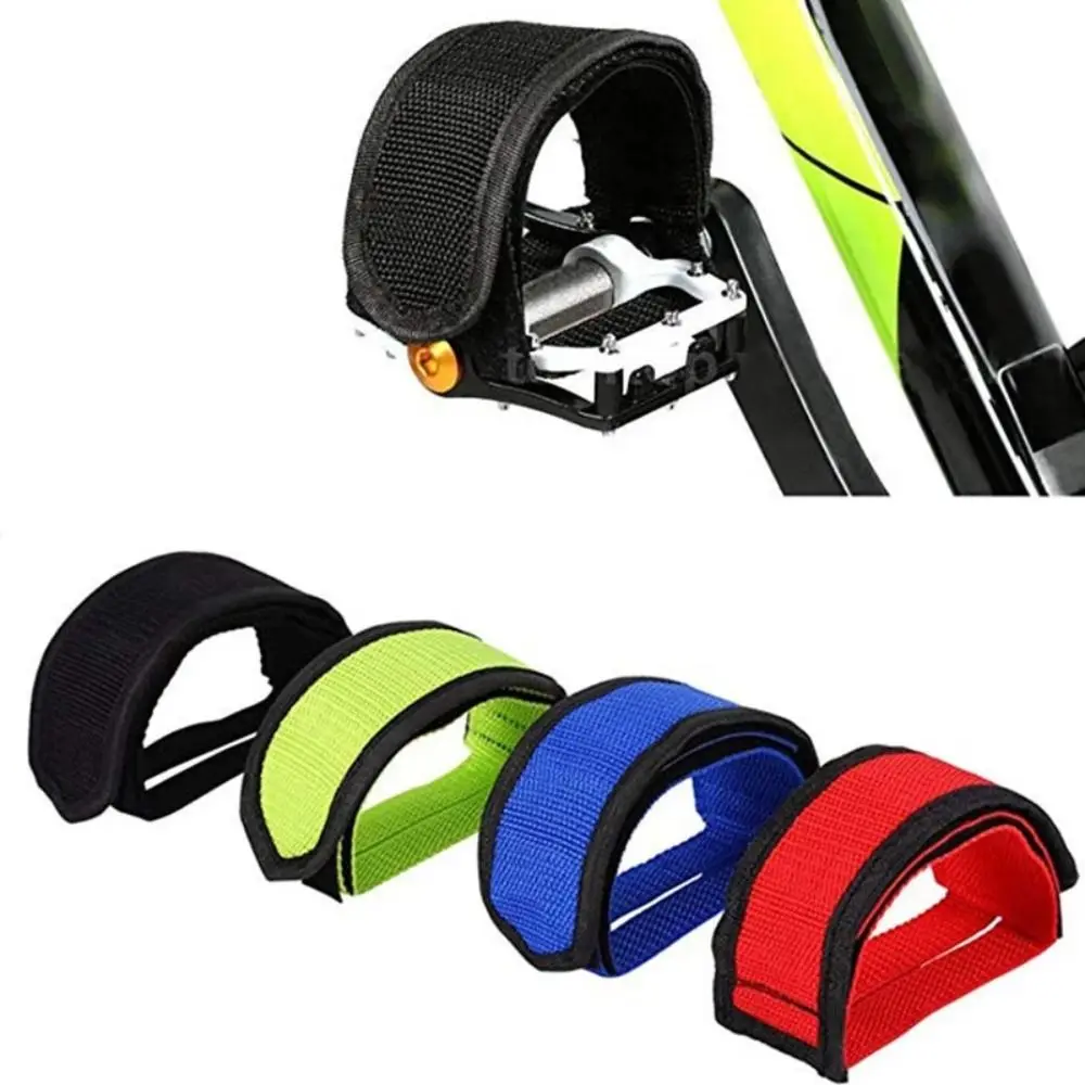 Correa adhesiva de nailon para pedales de bicicleta con clip dedos - imagen 4