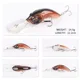 Wobbler Minnow flotante para carpa y lubina rayada