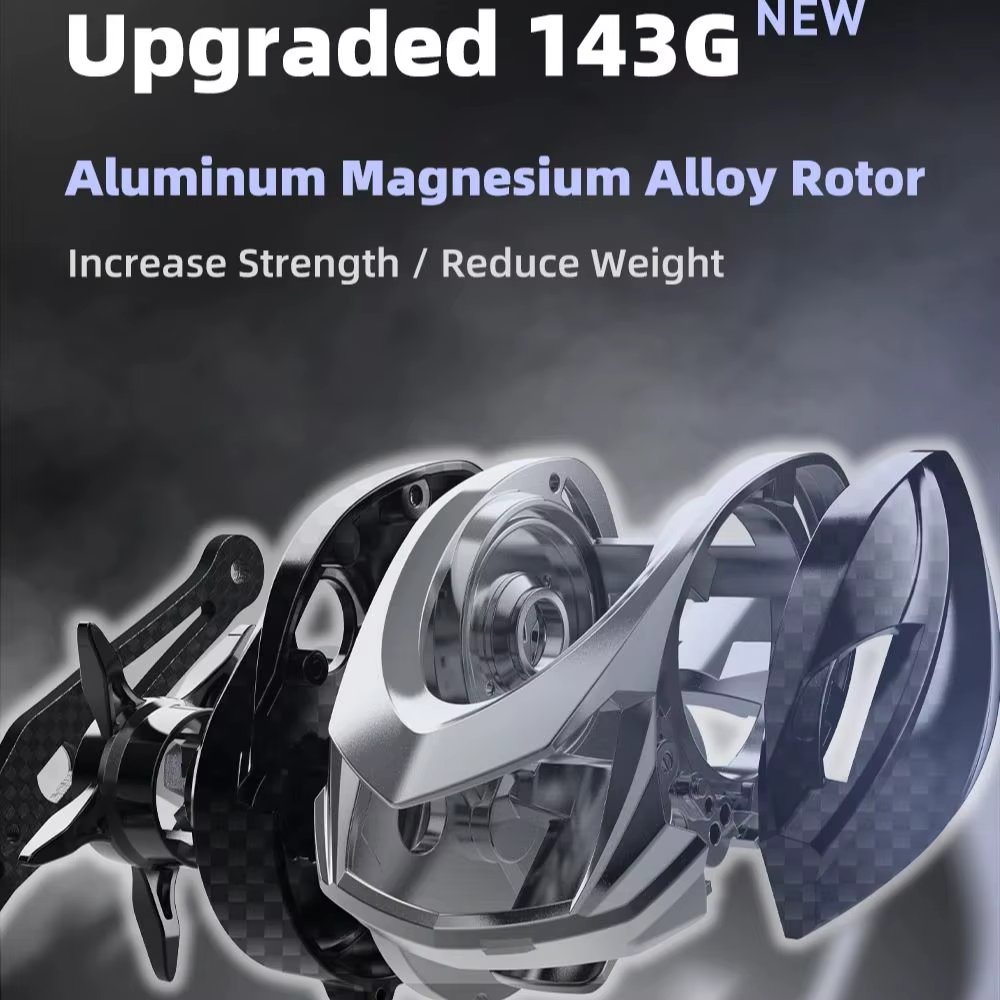Carrete Baitcasting HISTAR Black Knight Elite – Aluminio-Magnesio - imagen 4