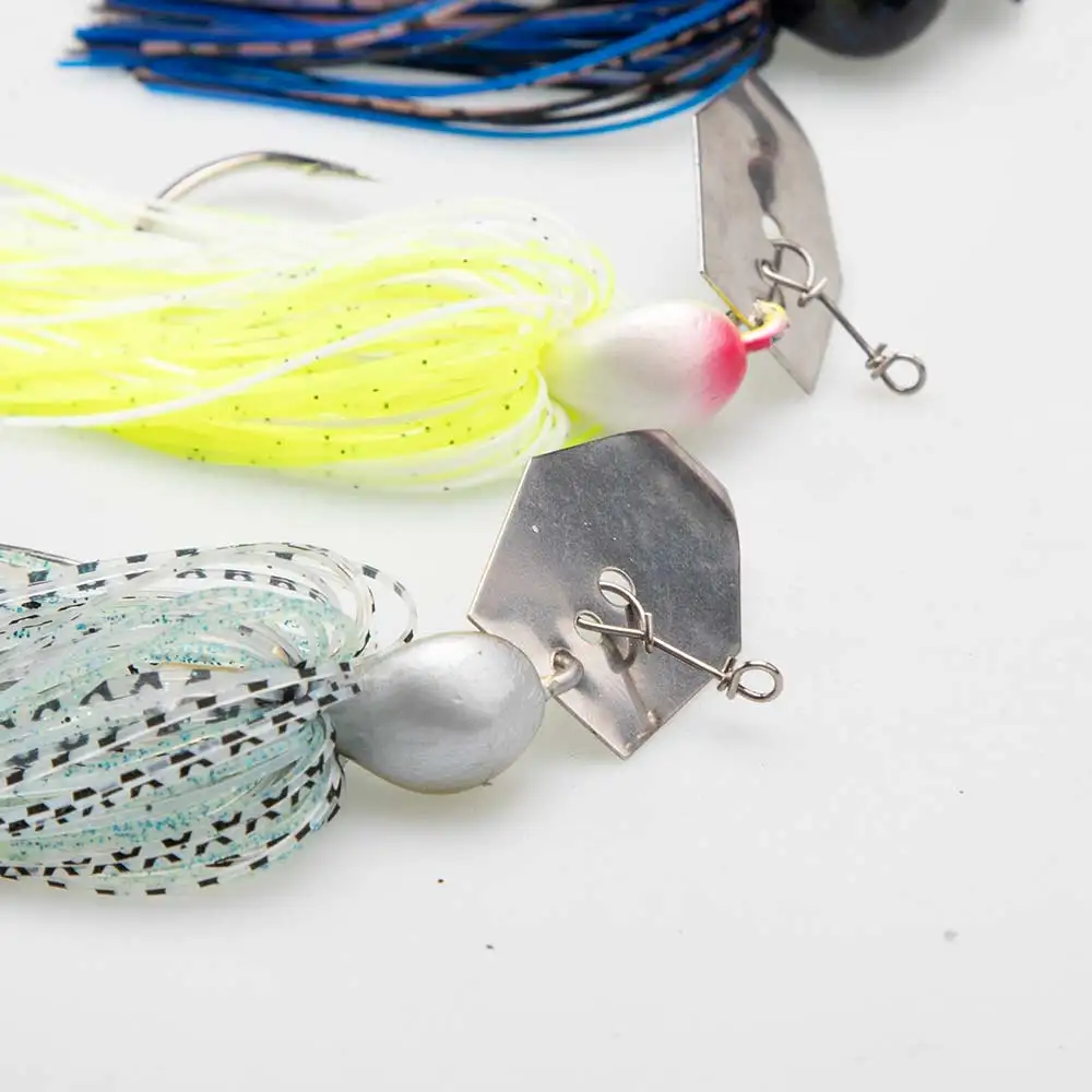 FISHINGFANS Chatterbait con gran aspa – jig para lubina y lucio - imagen 5