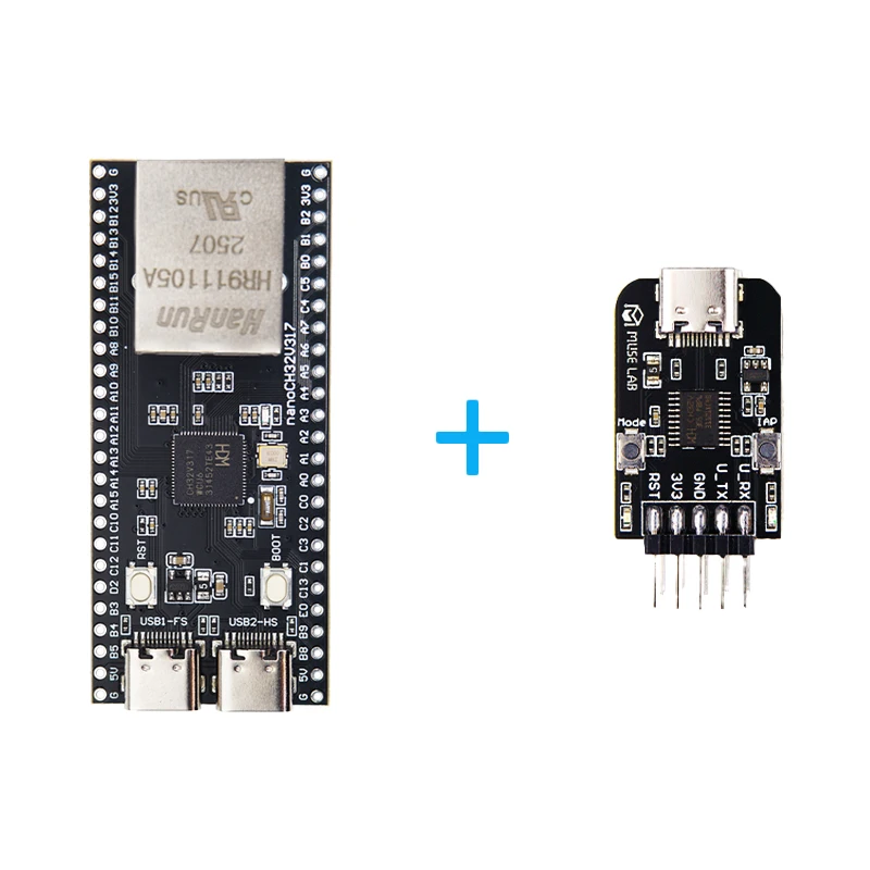 WCH nanoCH32V317: placa de desarrollo RISC-V con USB-C dual - imagen 5
