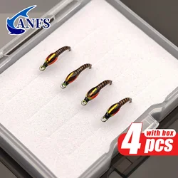 Moscas para trucha ANFS con ninfa, midge y buzzer – anzuelos