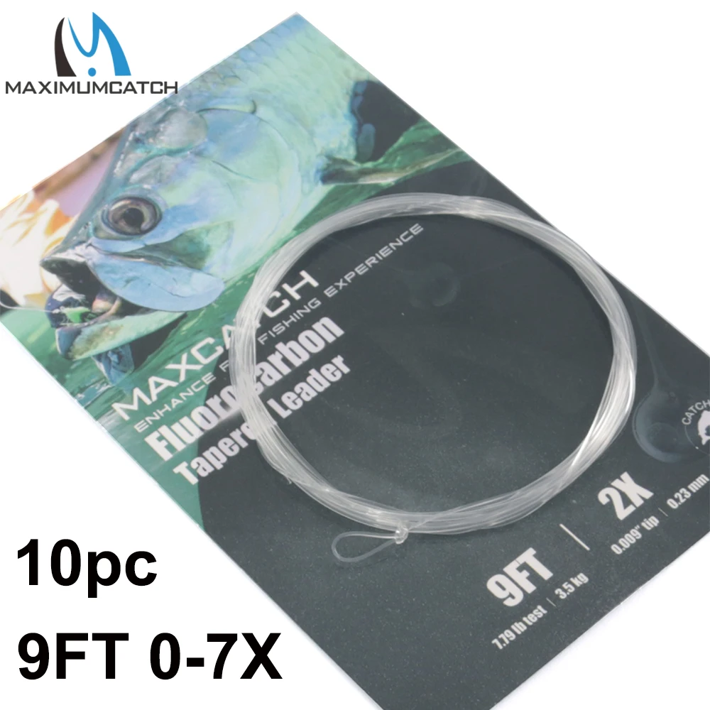 Líder fluorocarbono cónica MAXCATCH con ojales para pesca a mosca - imagen 4