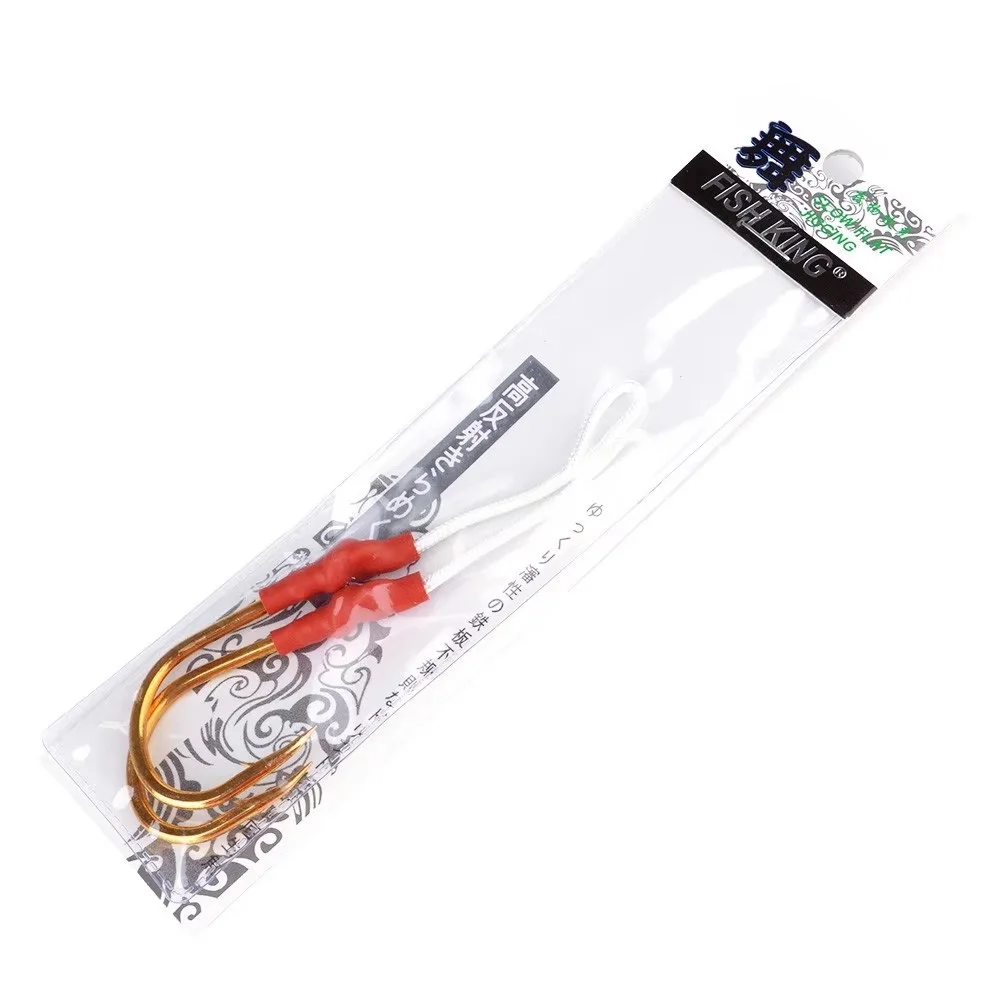 Anzuelos NGB de acero con alto carbono, púas y hilo trenzado para pesca - imagen 5