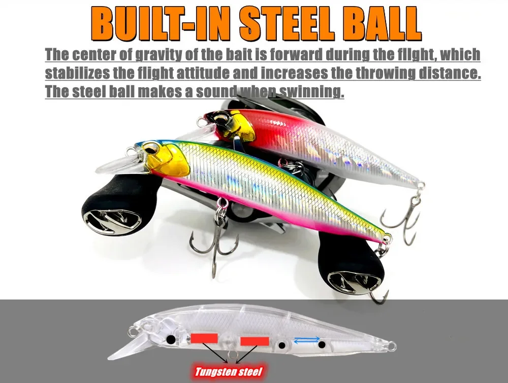 Esche da Pesca di Alta Qualità Minnow Crank