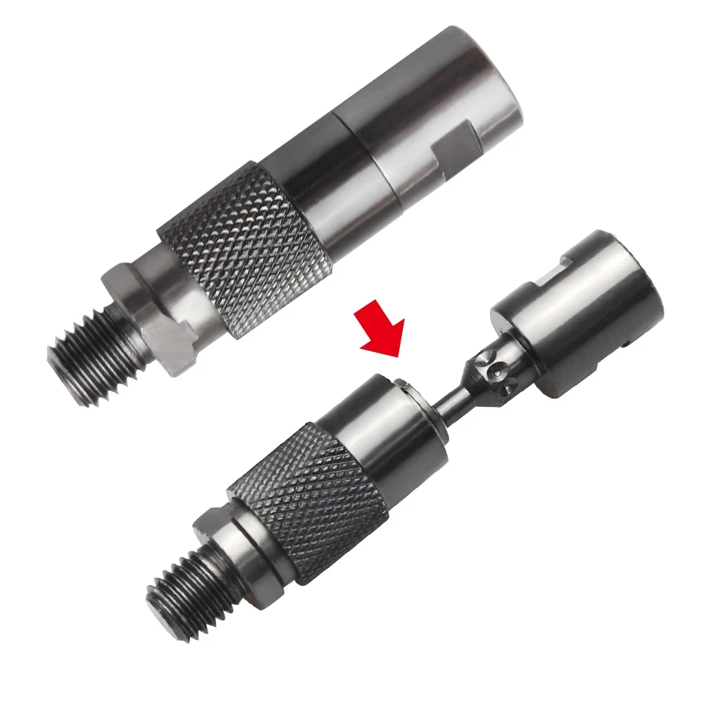 Conector adaptador montado en una caña de pescar de carpa