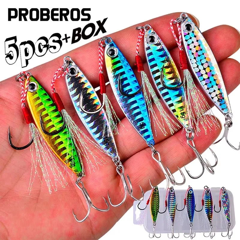 Proberos Señuelo Jigging hundimiento lento con ojos 3D y láser - imagen 4