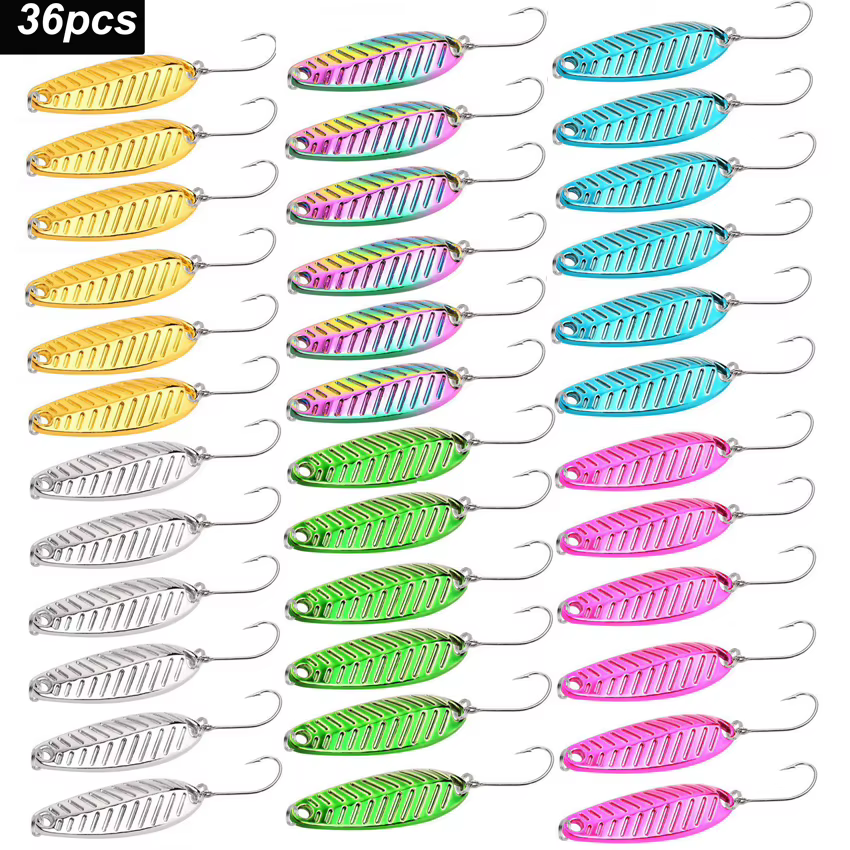 Cucharitas Spoon Metal – Set de Señuelos Duros para Pesca Deportivo - imagen 4