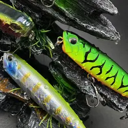 Wobbler topwater flotante swimbait que camina para carpa