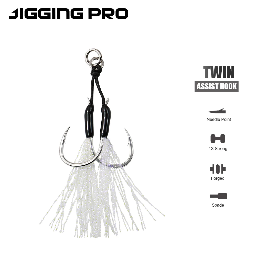 Anzuelos Jig Head ISEAMA de acero con línea PE reflectante - imagen 2