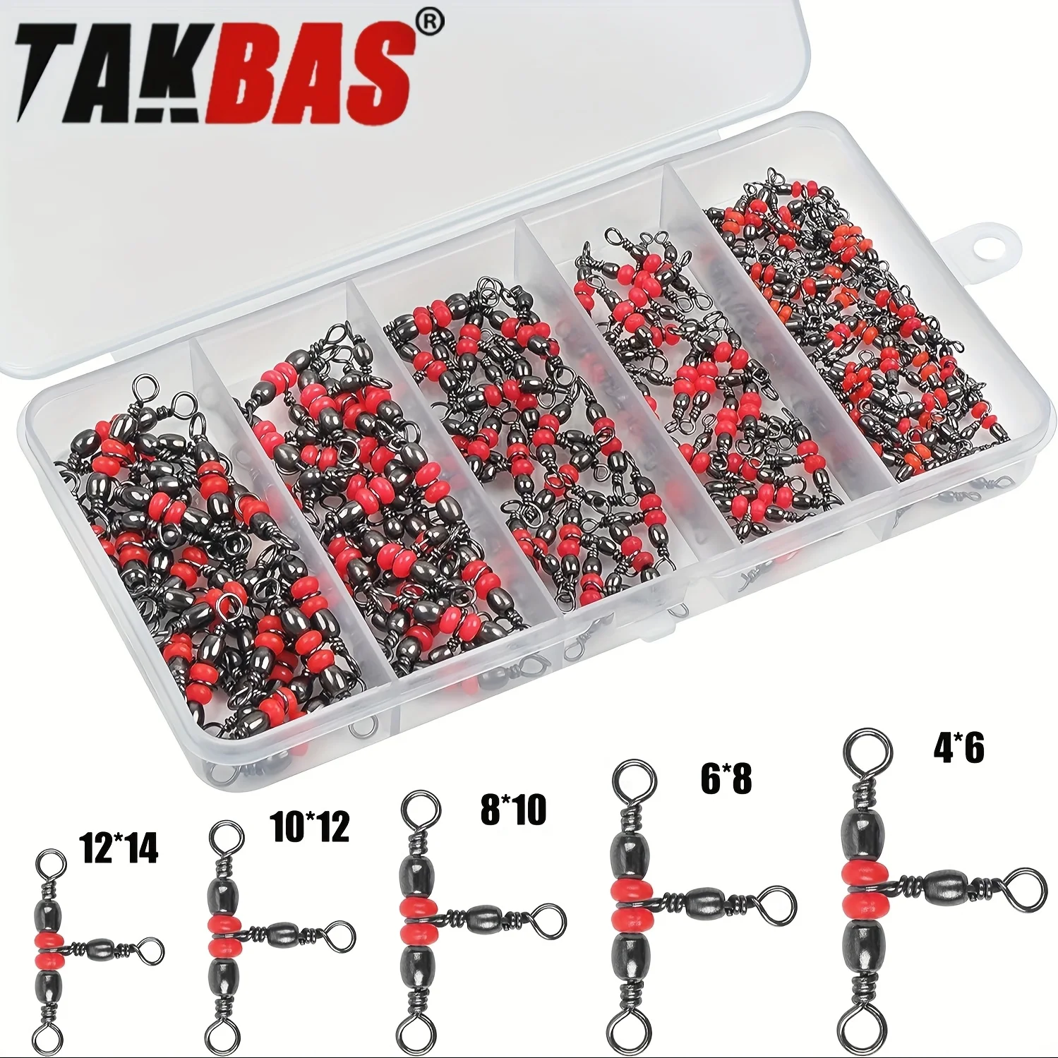 Giratorio triple en T – Conector para aparejos de pesca - imagen 5