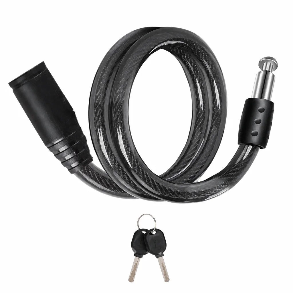 Candado para bicicleta de acero aleado antirrobo enrollable