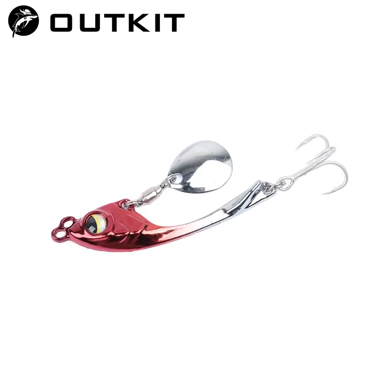 OUTKIT VIB Tremor Spinner – Señuelo minnow metálico para trucha