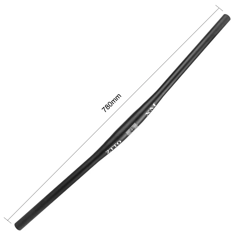 Manillar aluminio MTB barra plana recta para bicicleta montaña - imagen 2