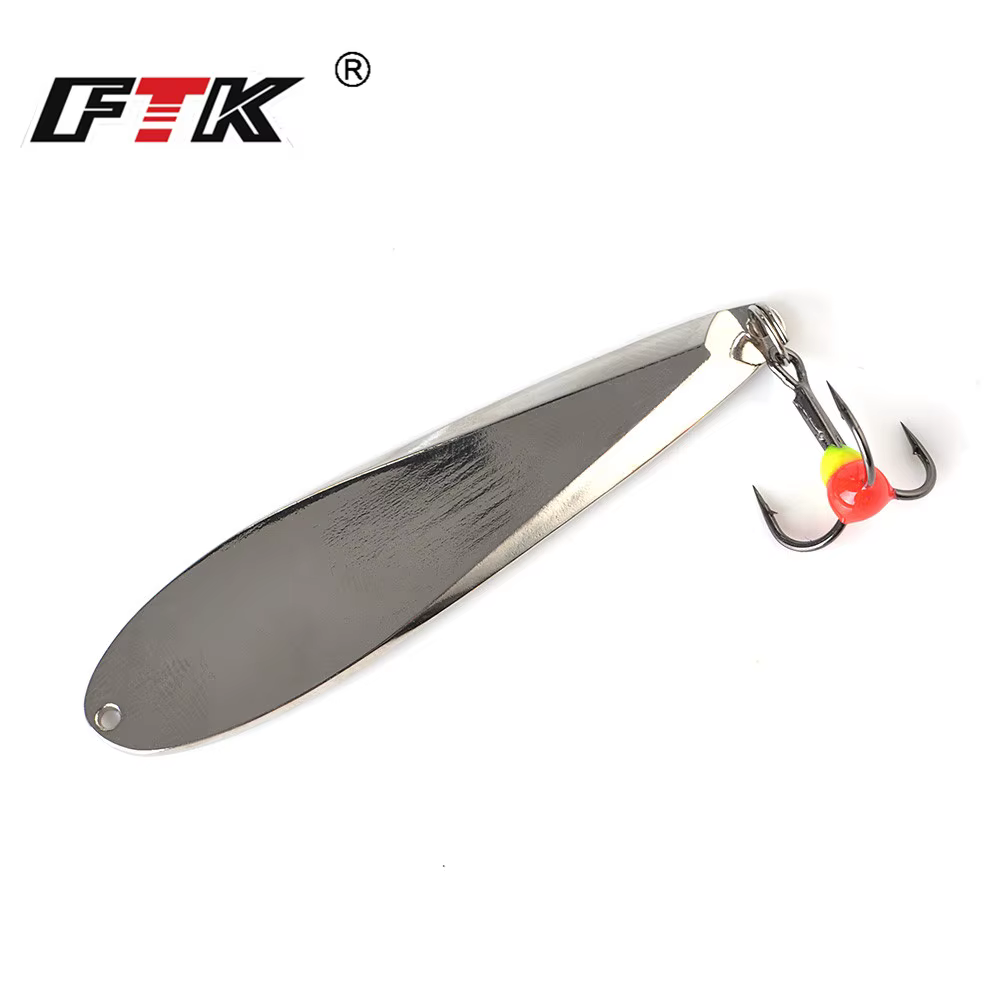 Wobbler Metálico FTK para Pesca en Hielo con Triple Giratorio - imagen 5